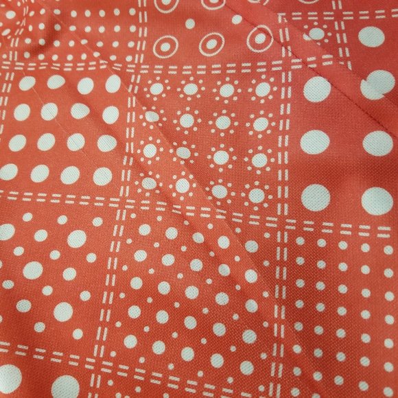 Womens S Vinage 70s Handmade 1 Piece Orange Polyester Jumpsuit Jumper 1970s - Picture 7 of 8